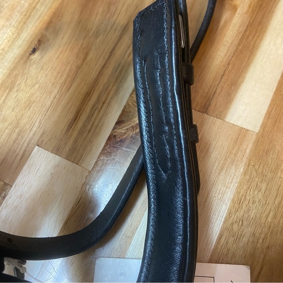 English Pony Bridal Noseband Truly Canadian leather Black - Picture 7 of 8